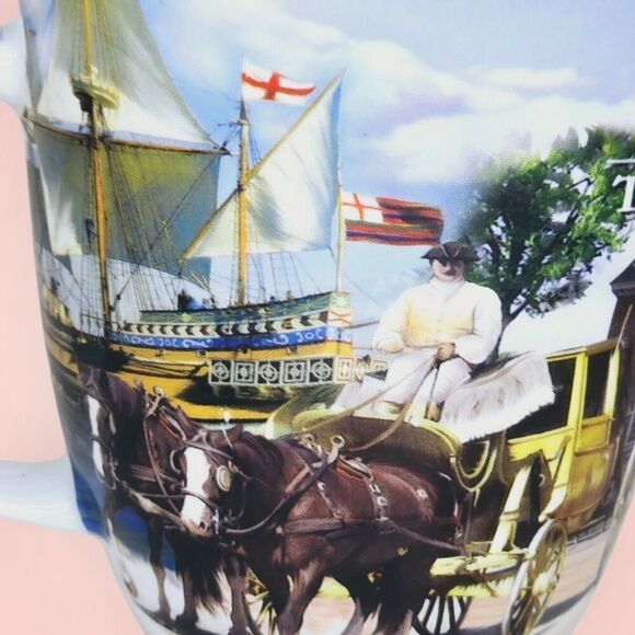Historic Triangle Williamsburg Jamestown Yorktown Coffee Tea Mugs Vtg - Picture 5 of 9